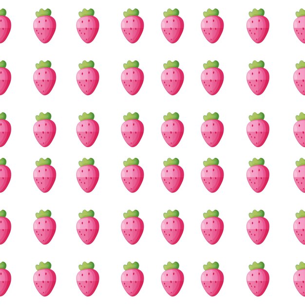 Plano de fundo transparente com morangos rosa