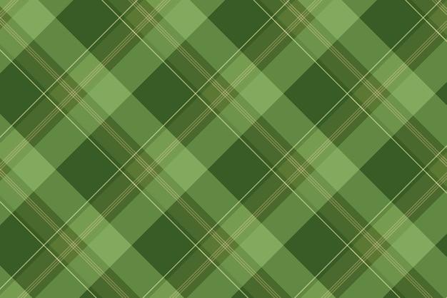 Plano de fundo xadrez, tartan verde, vetor de design tradicional