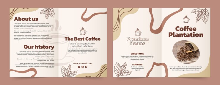 Vetor grátis plantação de café desenhada à mão