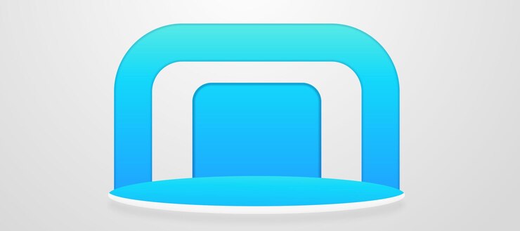 Vetor grátis pódio azul geométrico para colocação de produtos com fundo circular e cor editável