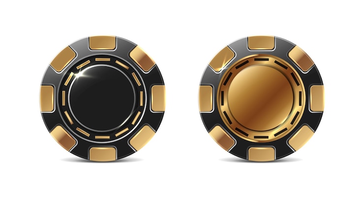 Vetor grátis poker chips casino conceito jogo jogo realista ícone vetorial ilustração