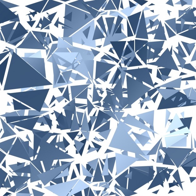 polígono azuis fundo abstrato