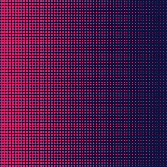 Pontos de meio-tom roxos. gradiente geométrico colorido para projetos de pop art. padrão retro geométrico pontilhado. fundo de meio-tom em quadrinhos.