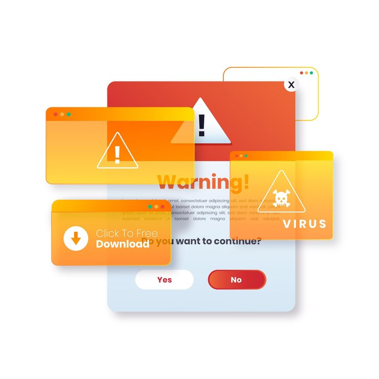 Vetor grátis pop up gradiente configurado com diferentes finalidades