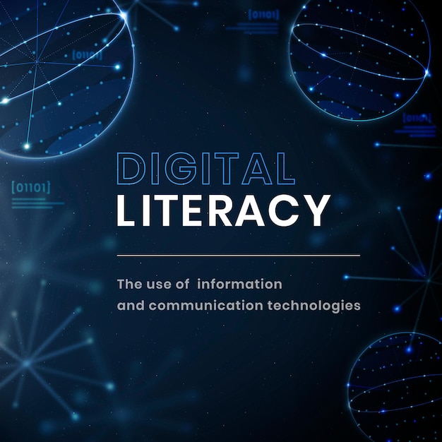 Postagem em mídia social de tecnologia de modelo de educação digital