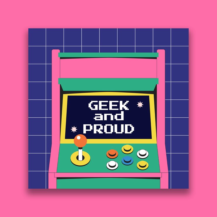 Vetor grátis postagem no instagram do dia do orgulho geek criativo