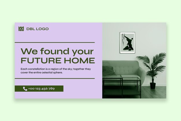 Postagem no twitter do setor imobiliário Duotone