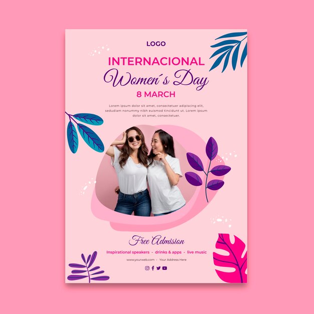 Pôster do dia internacional da mulher