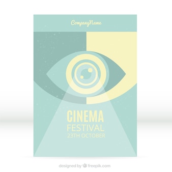 Poster festival de cinema abstrato do vintage