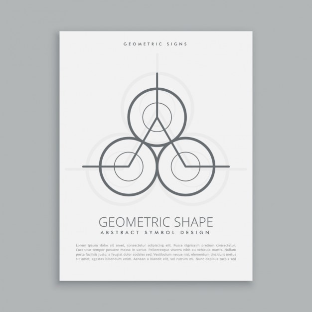 Vetor grátis poster geométrico abstrato