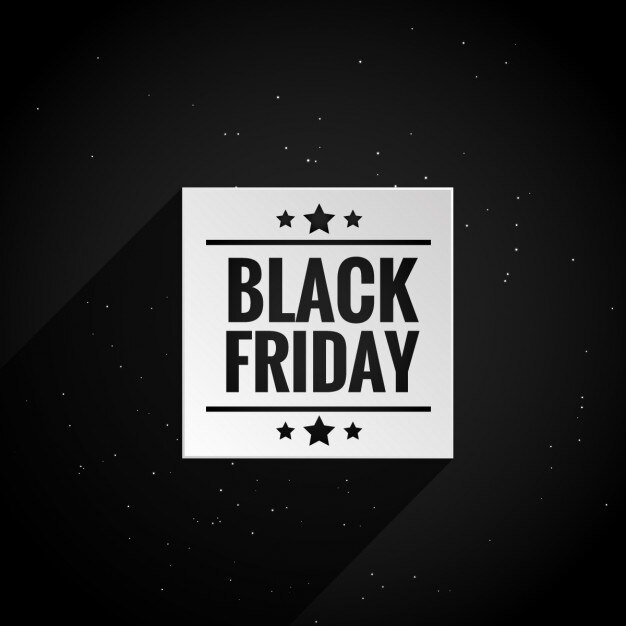 Vetor grátis poster limpo black friday