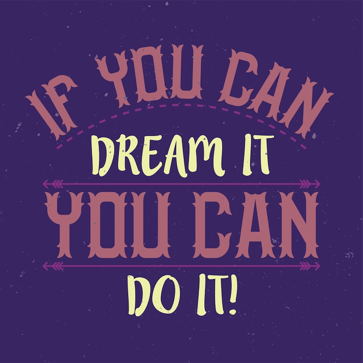 Vetor grátis pôster motivacional. projeto de citação inspiradora.