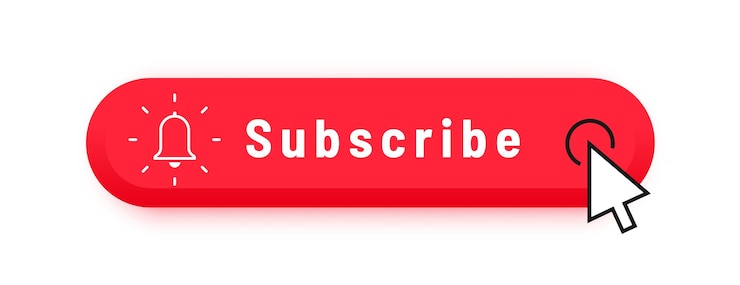 Vetor grátis pressione o botão de inscrição para seguir e curtir nas redes sociais vetor
