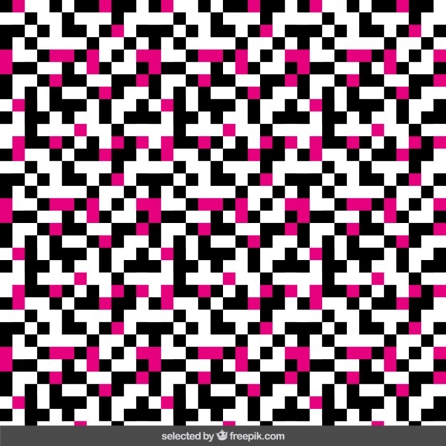 Vetor grátis preto e rosa fundo do pixel