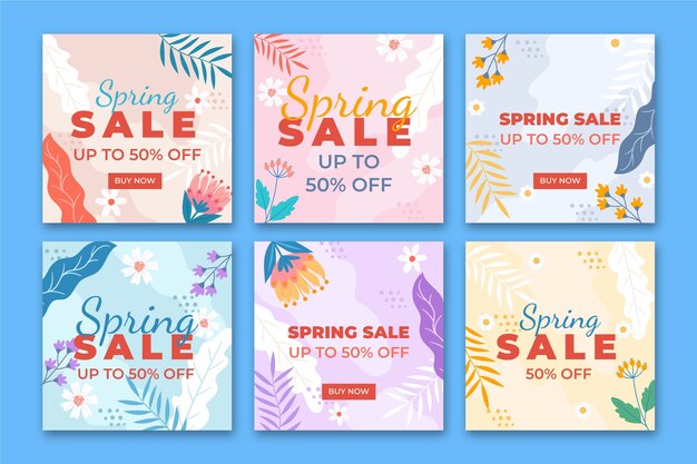 Primavera venda instagram post coleção conceito