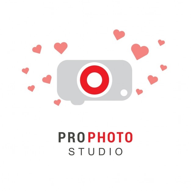 Vetor grátis pro photo logotipo da câmera de estúdio