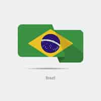 Vetor grátis projeto da bandeira de brasil