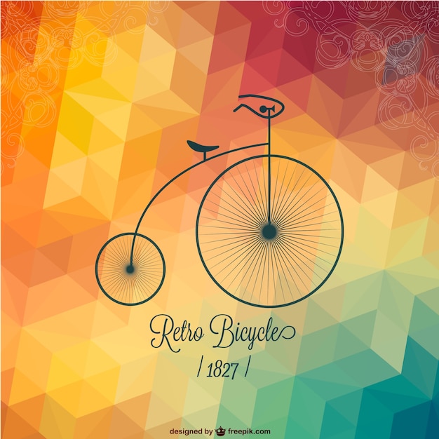 Projeto da bicicleta retro livre