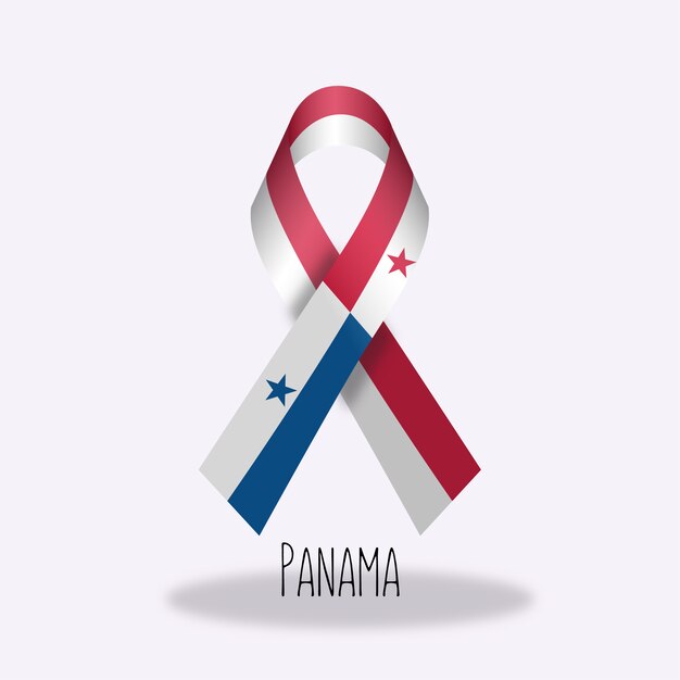 Projeto da fita bandeira do Panamá