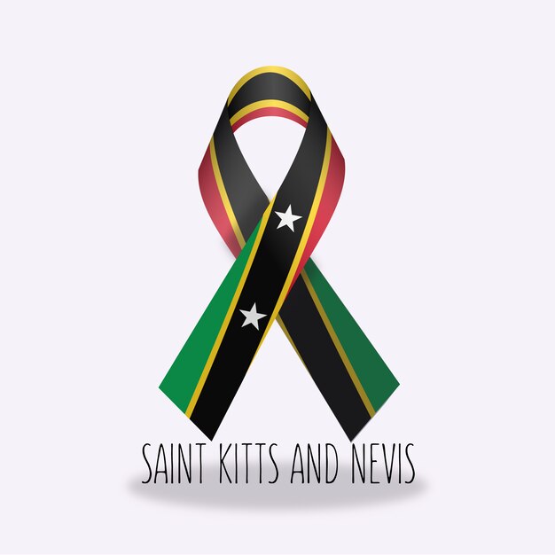 Projeto da fita da bandeira de Saint Kitts e Nevis