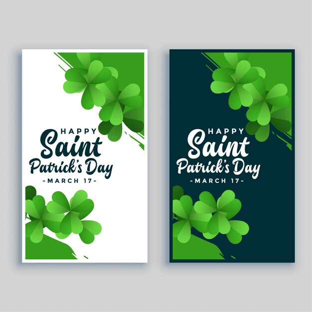 Projeto de banner de dois patricks saint dia
