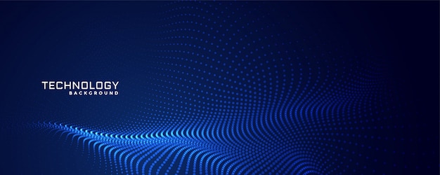 Projeto de fundo de partículas de tecnologia