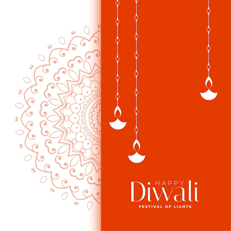 Vetor grátis projeto de fundo do festival decorativo feliz de diwali