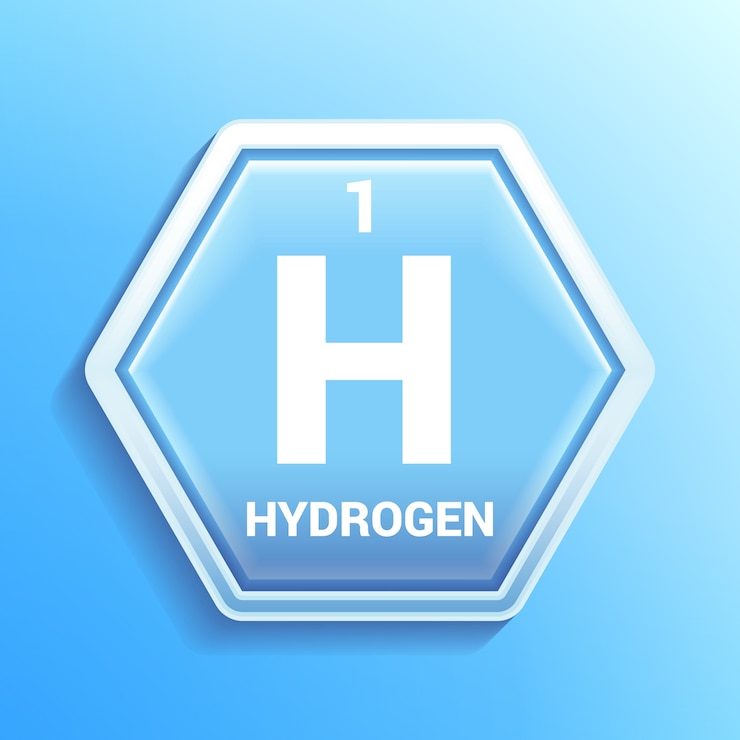 Vetor grátis projeto de ícone de hidrogênio gradiente