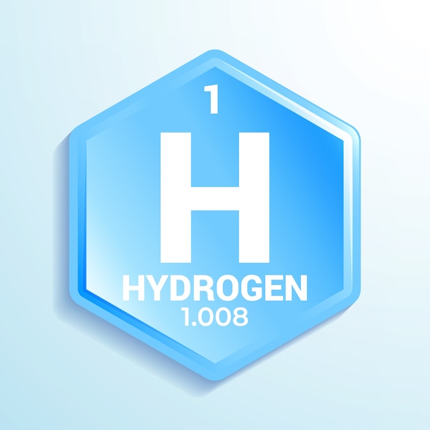 Vetor grátis projeto de ícone de hidrogênio gradiente