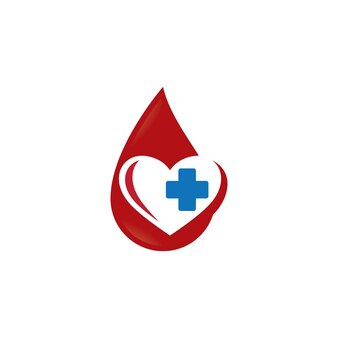 Projeto de ilustração de imagens de logotipo de gota de sangue