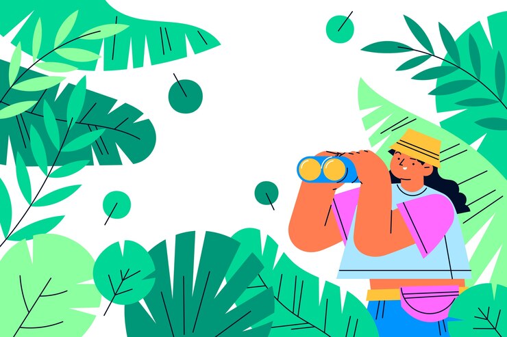 Vetor grátis projeto de ilustração de jardim botânico