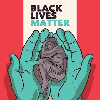 Projeto de ilustração de matéria de vidas negras