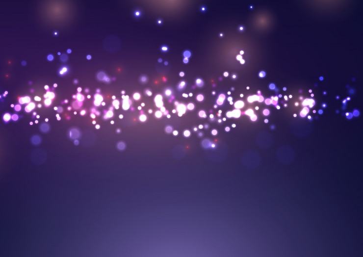 Vetor grátis projeto de luzes de bokeh de natal