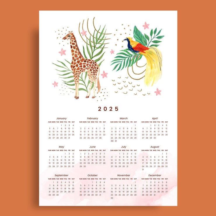 Vetor grátis projeto de modelo de calendário semanal