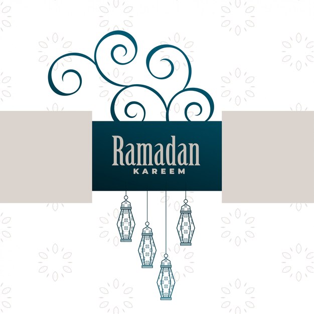 Vetor grátis projeto de plano de fundo decorativo ramadan kareem