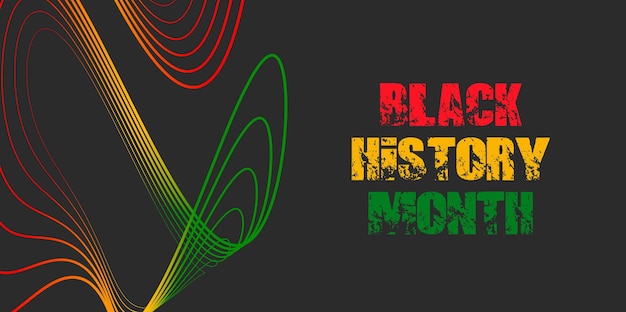 Projeto de plano de fundo do mês da história negra comemorado anualmente em fevereiro nos eua e no canadá