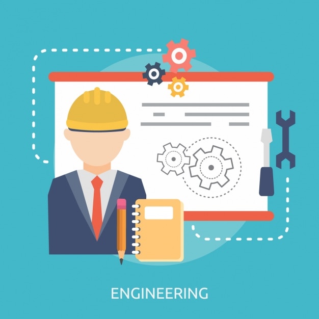 Vetor grátis projeto do fundo da engenharia