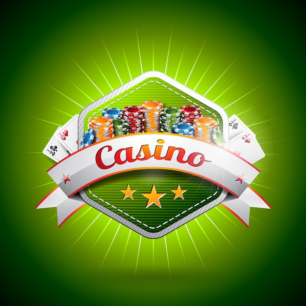 Vetor grátis projeto do fundo do casino