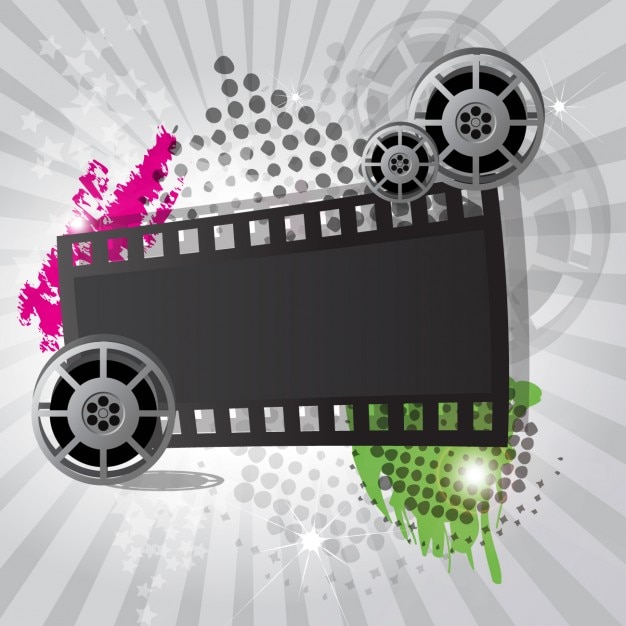 Vetor grátis projeto do fundo do cinema