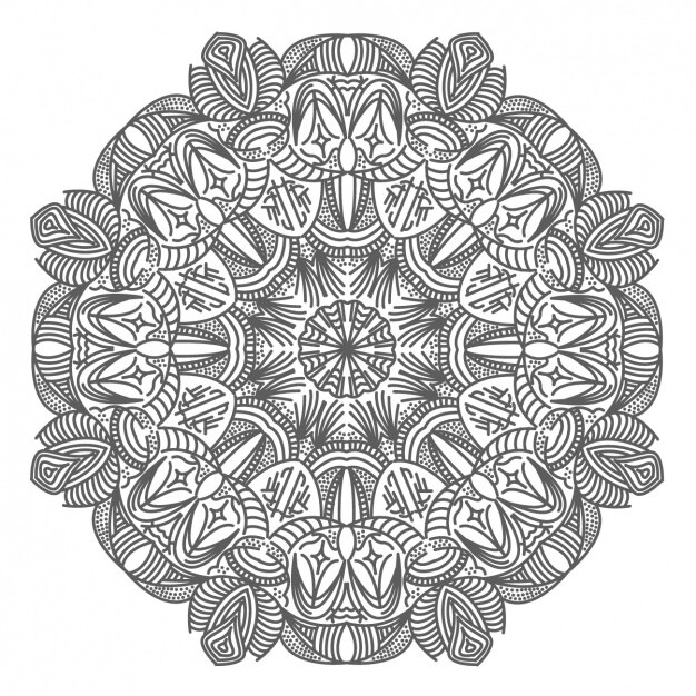 Vetor grátis projeto do fundo do mandala
