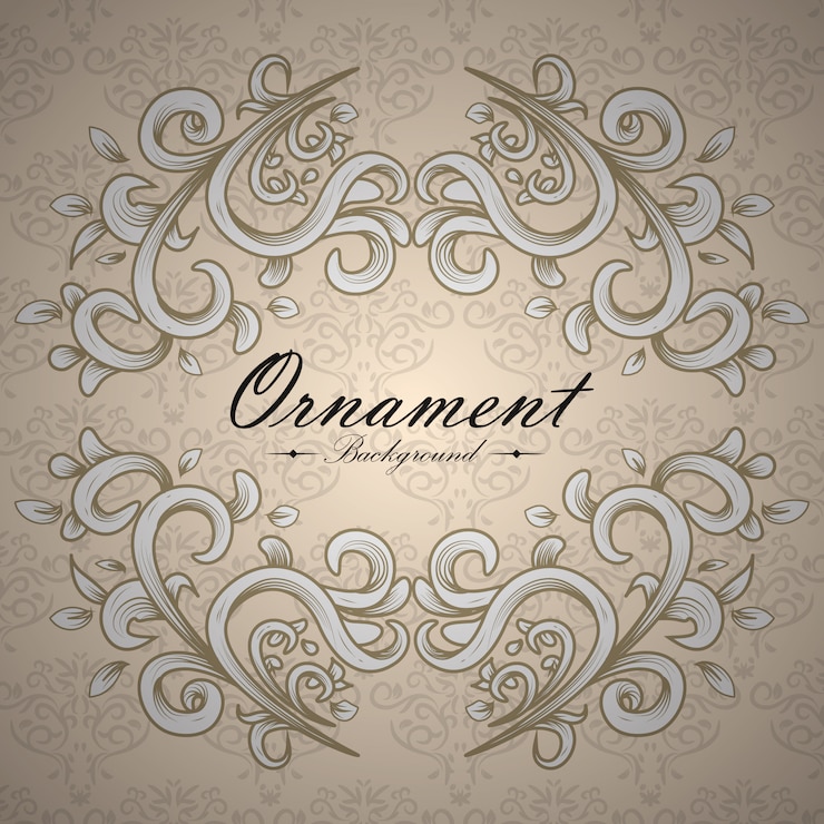 Vetor grátis projeto do fundo do ornamental