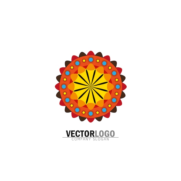 Vetor grátis projeto do logotipo da mandala