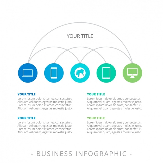 Projeto do molde do infográfico