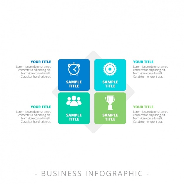 Projeto do molde do infográfico