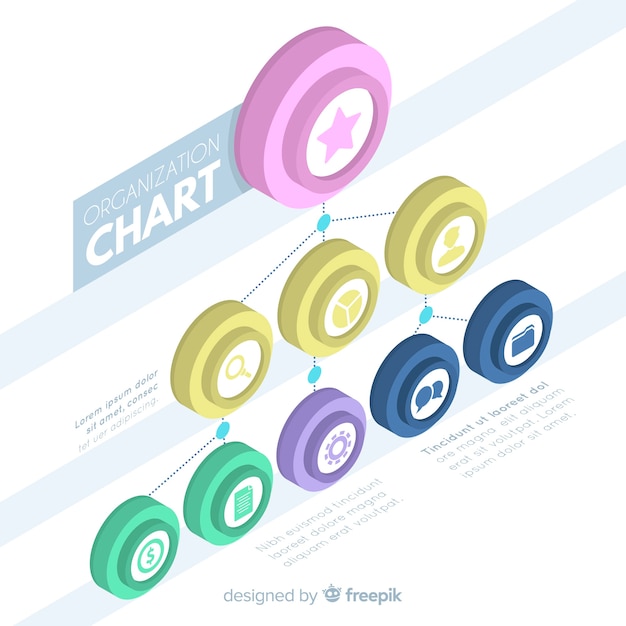 Vetor grátis projeto do organograma