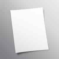 Vetor grátis projeto do vetor em branco maquete de papel