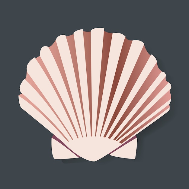 Vetor grátis projeto gráfico de vectot illstration do seashell