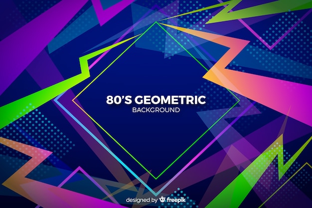 Projeto liso do fundo geométrico dos anos 80