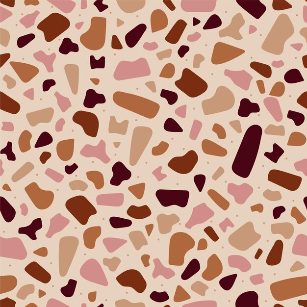 Projeto monocromático de padrão terrazzo