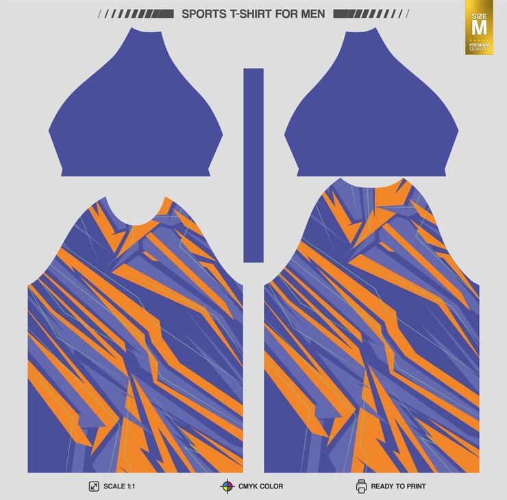Vetor grátis pronto para imprimir camiseta esportiva texturas de camisa atlética de alta qualidade